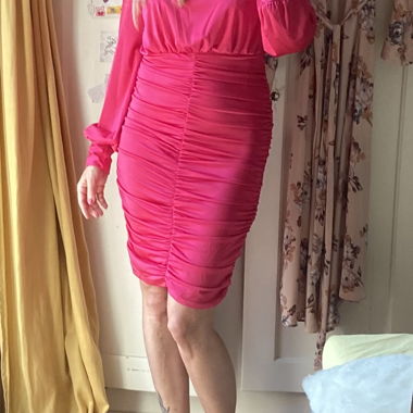 Pink 80s Bodycon Dress