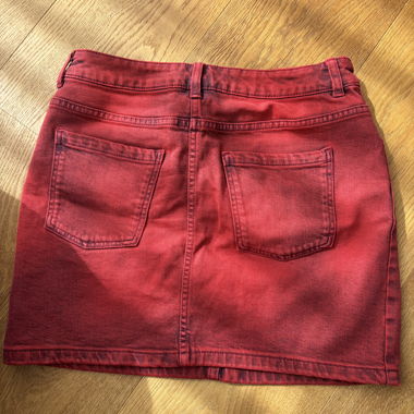 Roter Jeans-Minirock von H&M