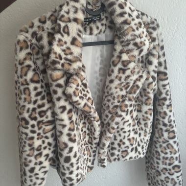 SHEIN Kunstpelz-Leojacke