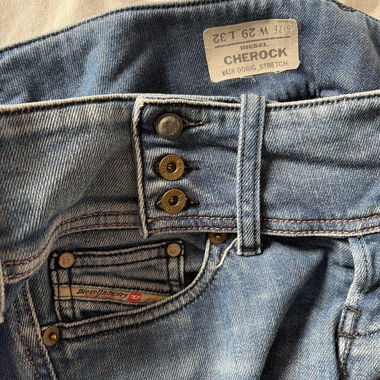 Jeans Diesel en denim bleu à coupe bootcut