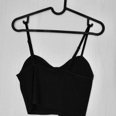 Top bustier nero, taglia S