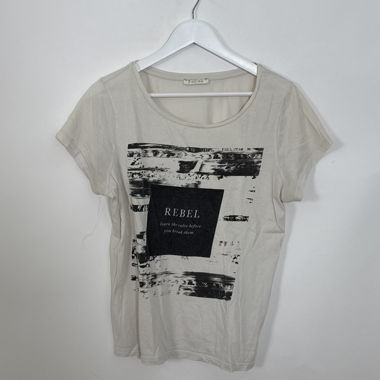 Beiges Graphic-T-Shirt