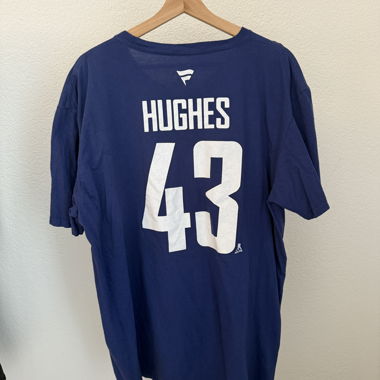 NHL Vancouver Canucks Quinn Hughes #43 Shirt