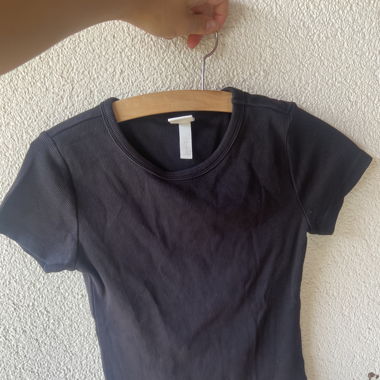 Schwarzes basic Shirt