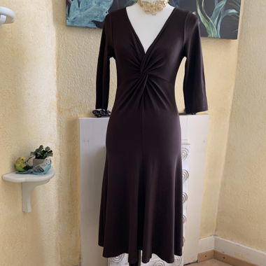 Michael Kors Brown Stretch Dress