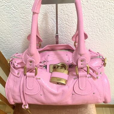 Sac à main en cuir rose Chloé