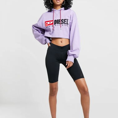 Felpa cropped Diesel lilla XS