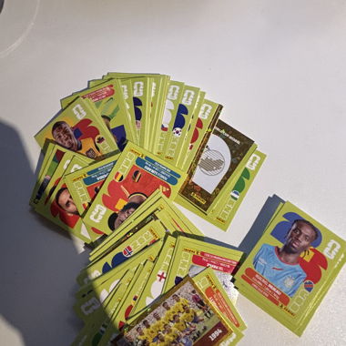 Cartes de stickers de football Panini