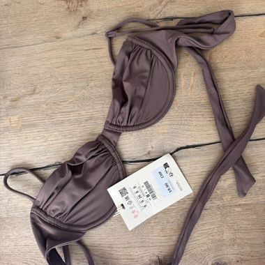 Balconette Bikinioberteil braun