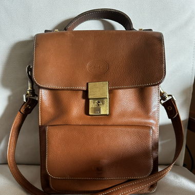 Sacoche Longchamp vintage - camel