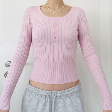 "Baby-Pink" long sleeve Top