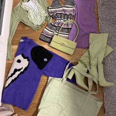purple/green spring set