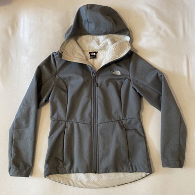 North Face Jacke grau gefüttert