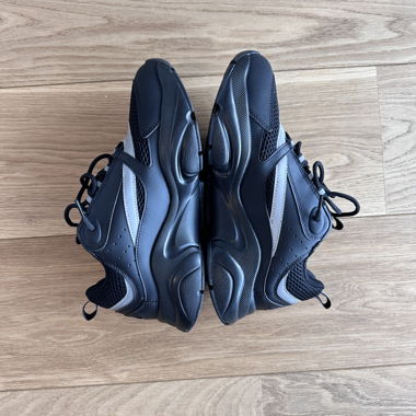 Black athletic sneakers