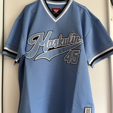 Maskulin Trikot Babyblau Grösse L 