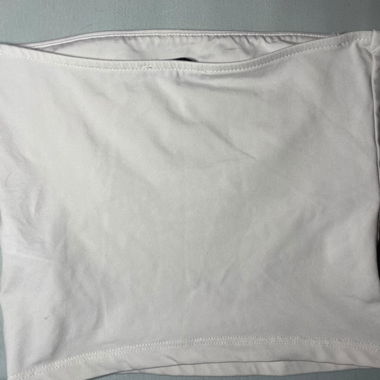 White tube top by Bershka