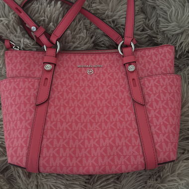 Michael Kors pink tote bag