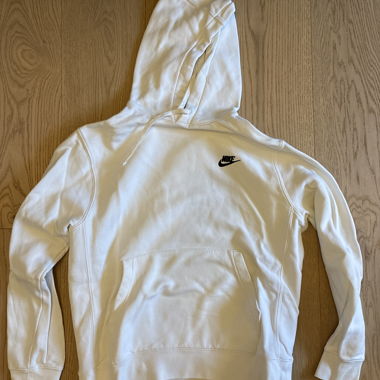 Felpa con cappuccio Nike bianca