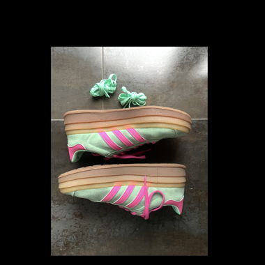 mint platform gazzelle bold adidas shoes 