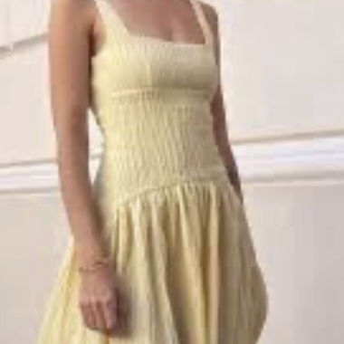 Zara gelbes Sommerkleid gr S