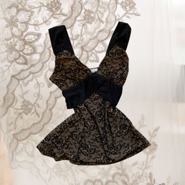 Vintage authentic Daniel Laurent lace top