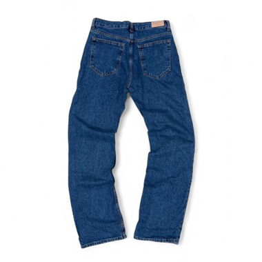 Mango Denim Jeans straight leg blue