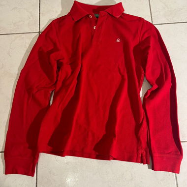 Polo manica lunga rossa