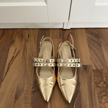 Ballerine slingback oro