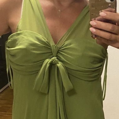 Robe de soirée vert clair taille 38 élégante