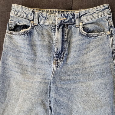 Jean baggy bleu