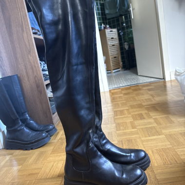 Black high boots