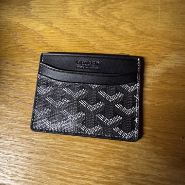 Étui à cartes Goyard noir