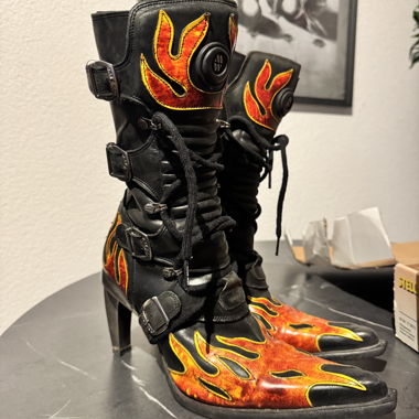 New Rock Flame Boots Gr. 38