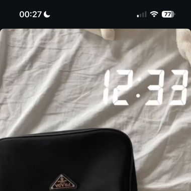 prada nylon bag black