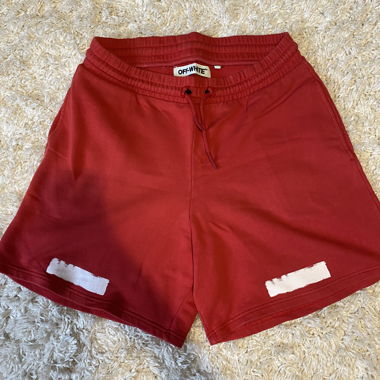 Red Off-White Shorts