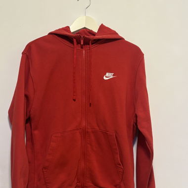 Nike Red Zip-Up Hoodie – Size M