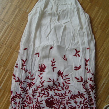 NEW Suspender Dress with Red Embroidery, XS