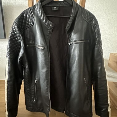 Giacca biker in pelle