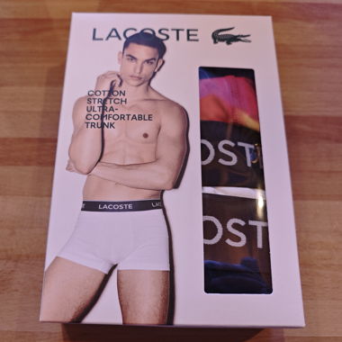 Lacoste stretch boxer/trunk 3pack