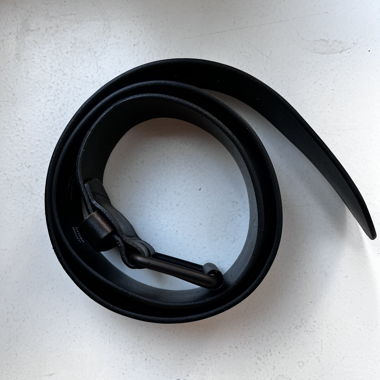 Cintura in pelle nera Carhartt