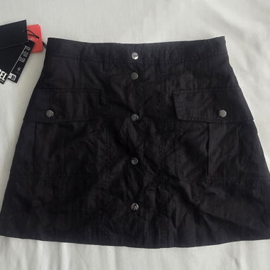 Diesel Mini-Rock schwarz im Cargo-Stil