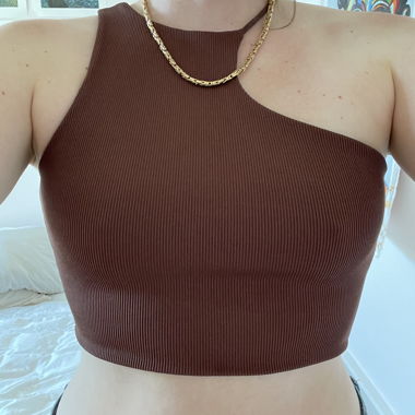 Top asimmetrico Bershka