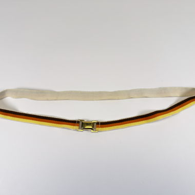 Vintage Stretchgürtel, braun orange gelb, 70er J.