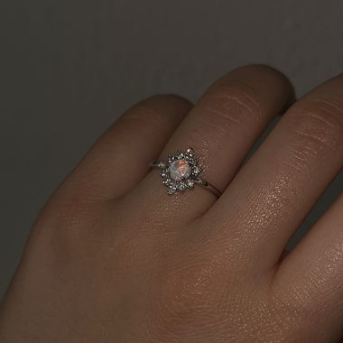 Sterling Silver Opal Ring