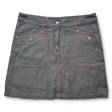 Grauer Y2K-Mini-Skort (S)