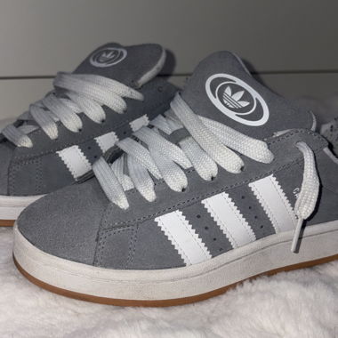 Grey Adidas Campus Sneakers