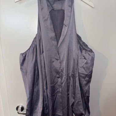 Gilet stile blazer in satin ASOS Design Tall