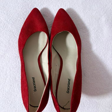 Rote spitze Ballerinas EU 39