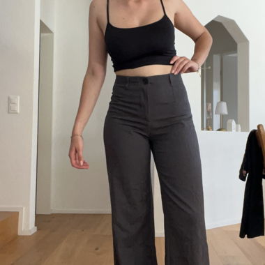 Straight Pants Grey