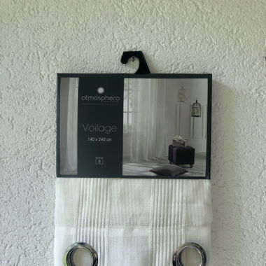 Voilage Atmosphera blanc 140x240